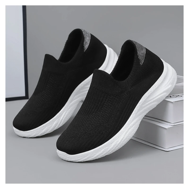 Spring Women\'s Shoes Fashion Breathable Mesh Casual Shoes Ladies Sneakers Woman Platform Gym Slip-On Loafers Zapatillas Mujer