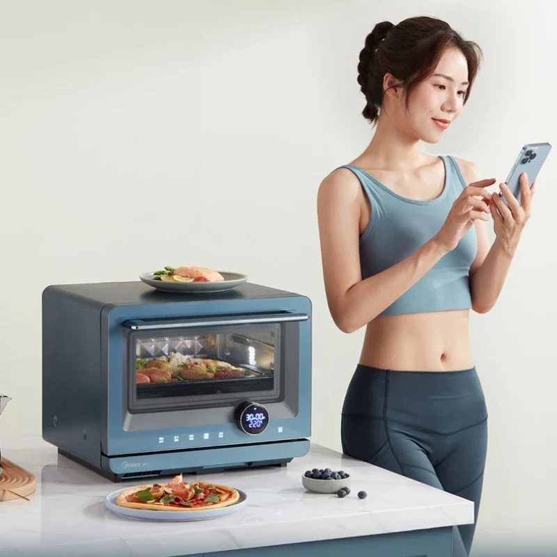 Household Intelligent Frequency Conversion Microwave Oven 220V Steam Baking Oven Micro Steaming and Baking All-in-One Machine
