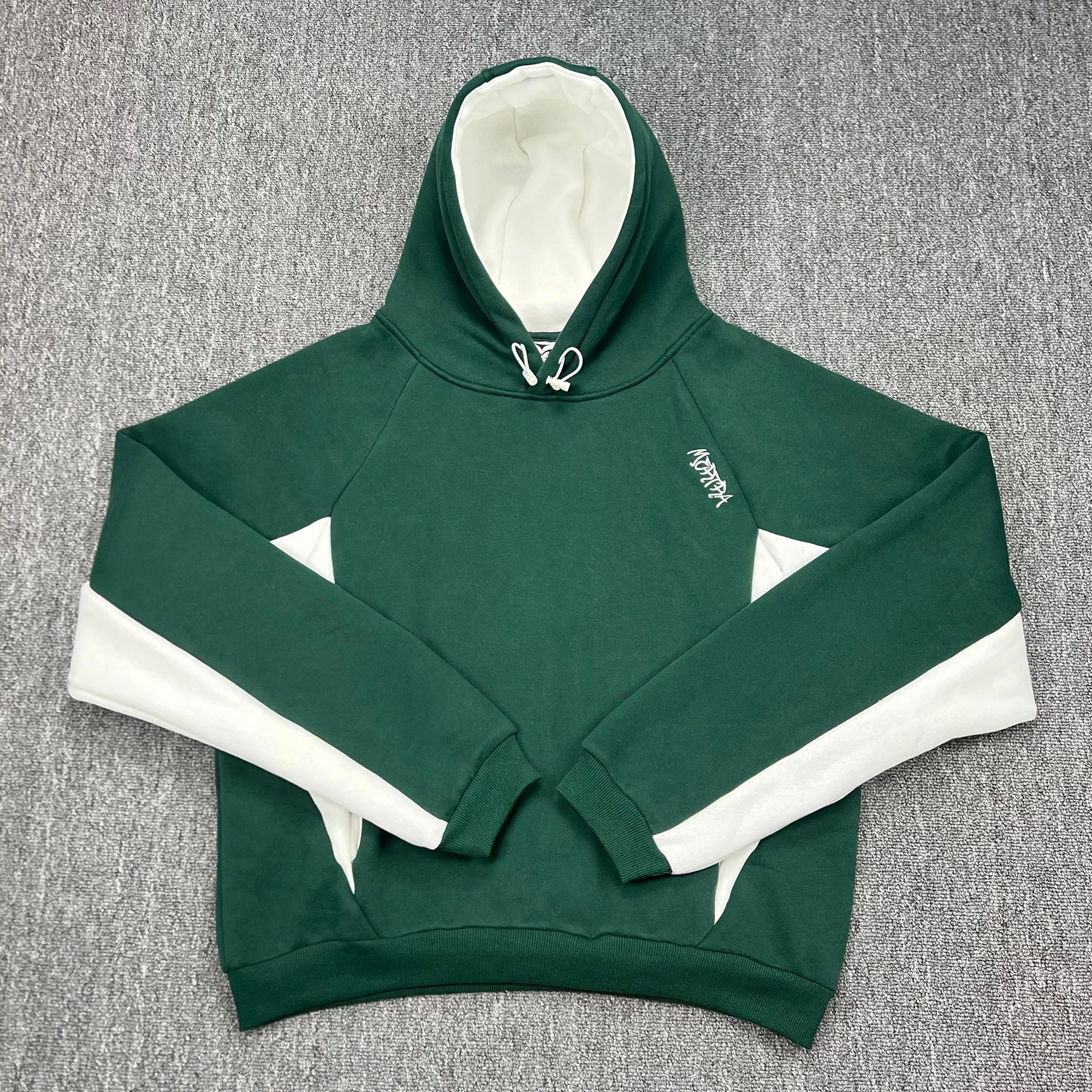 American Streetwear colorblock Fleece Pullover Hoodie Men Women Letter Embroidered Oversized patchwork Hooded Sweatshirt Y2k