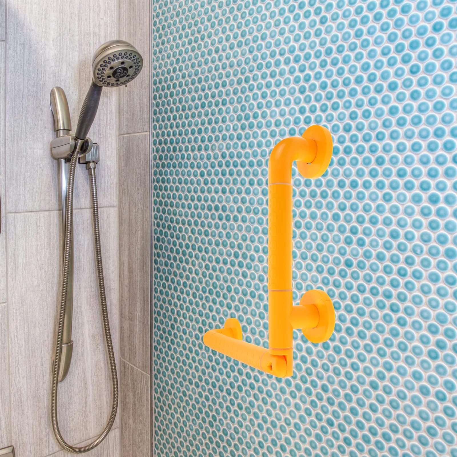 

Bathroom rails Stainless Steel Shower H Anti slip Grab Bar for Seniors Bathtub Toilet Non skid H rail