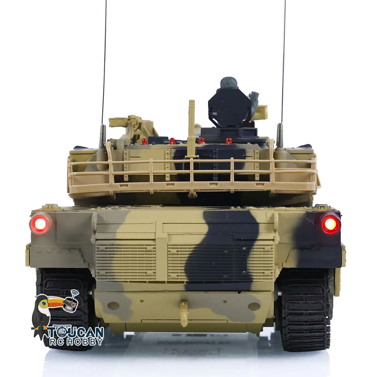 1/24 Heng Long M1A2 3816-2 RC Tank Abrams 2,4G juguetes TOUCAN Radio Control tanque de batalla coches vehículo modelo para niños regalos TH23394