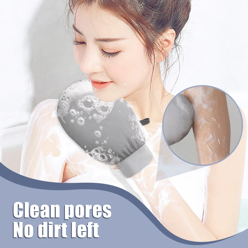 2/4pcs Back Exfoliating Gloves Body Scrub Sponge Skin Massage Gloves Durable Body Deep Cleansing Towels for Exfoliating DeadSkin