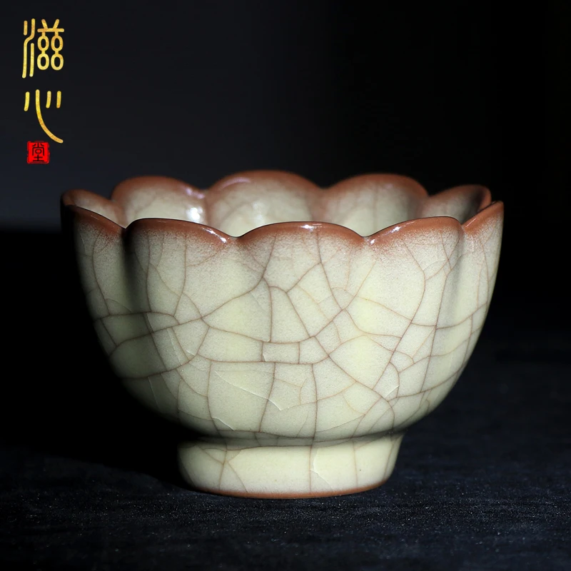 

|Zi heart aut handed down sample tea cup masters brother kiln handmade ceramic masters cup longquan celadon teacup