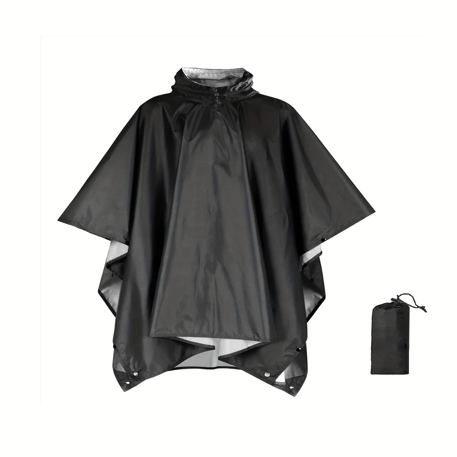 

Perfect for Hiking, Solid Loose Hooded Men's Raincoat for Outdoor Sports, Camping and Fishing with High Durability and Breathabi