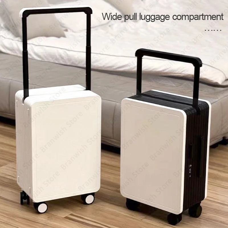 Travel Suitcase Wide Trolley Luggage With Spinners Colorful Suitcase Trolley Case With Password Lock 20Inch Carry-On Luggage