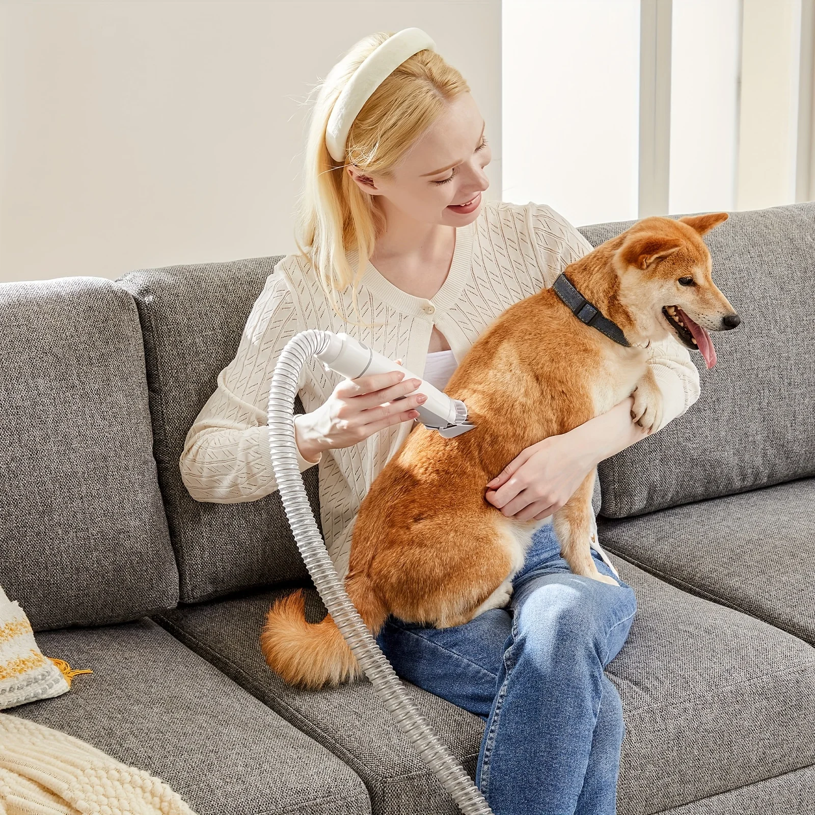 Household 13000pa Pet Vacuum Cleaner 2.3L Large Capacity Cat Dog Grooming Kit Pet Grooming Vacuum