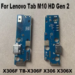 New For Lenovo Tab M10 HD 2 Gen 2nd X306F TB-X306F X306 USB Charging Board Dock Port Flex Cable Repair Replacement