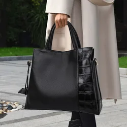 2026 New Stylish Genuine Leather Handbag for Mothers, Large Capacity Premium Leather Crossbody Bag for Women