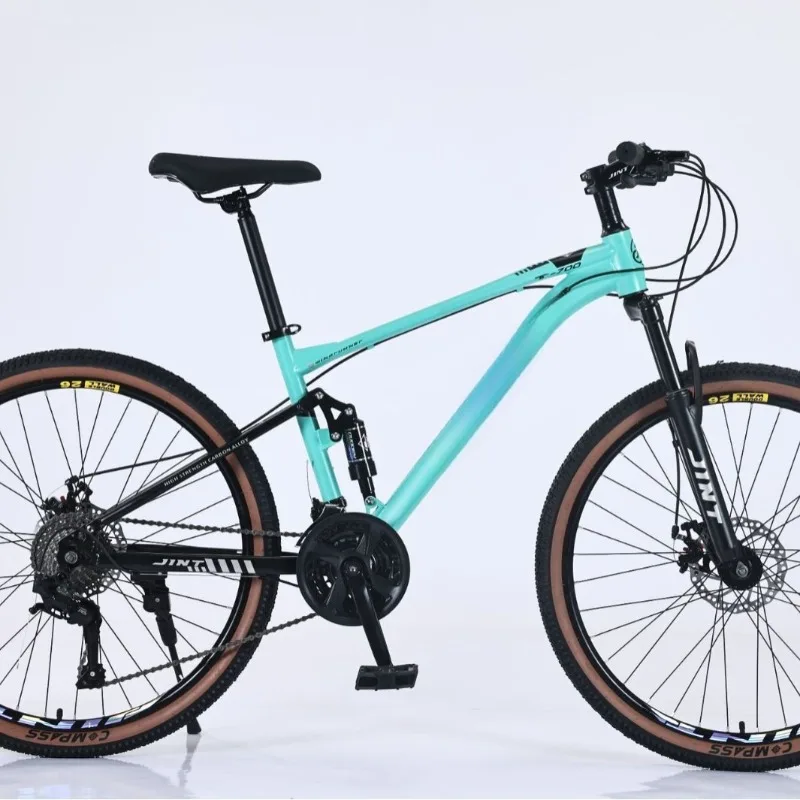 Variable speed mountain bike, dual shock absorption, youth off-road transmission disc brake, lightweight commuter bike