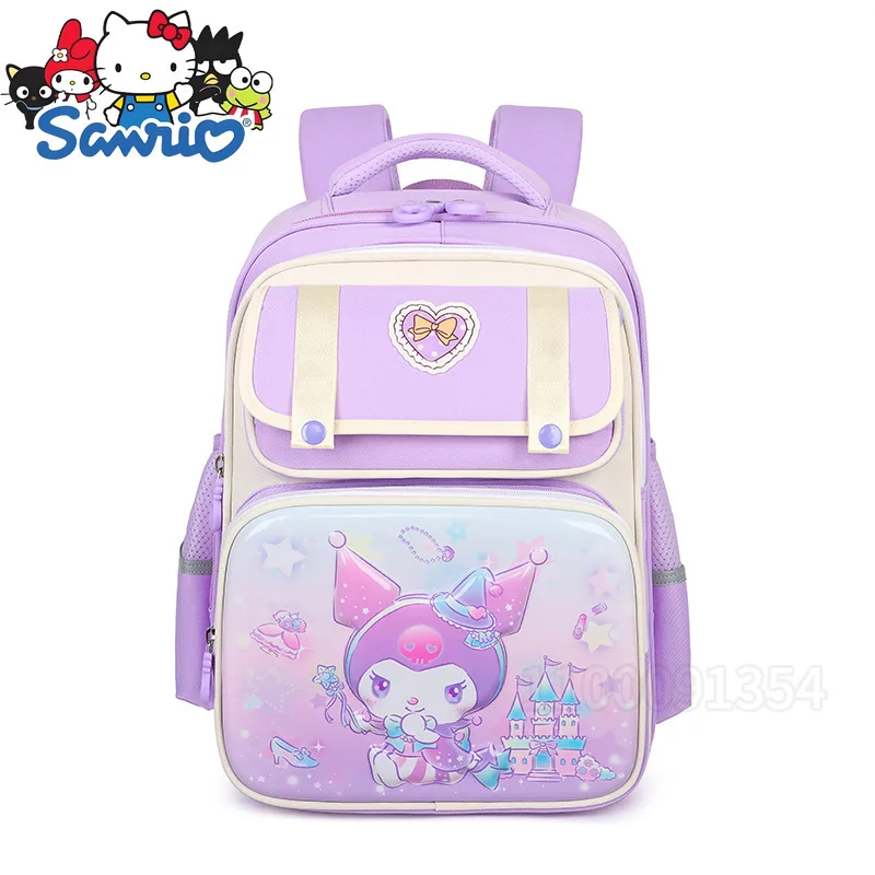 

Sanrio Kuromi New Girls' Schoolbag Large Capacity 1-6 Grade Girls' Backpack Multi-compartment Fashionable Children's Schoolbag
