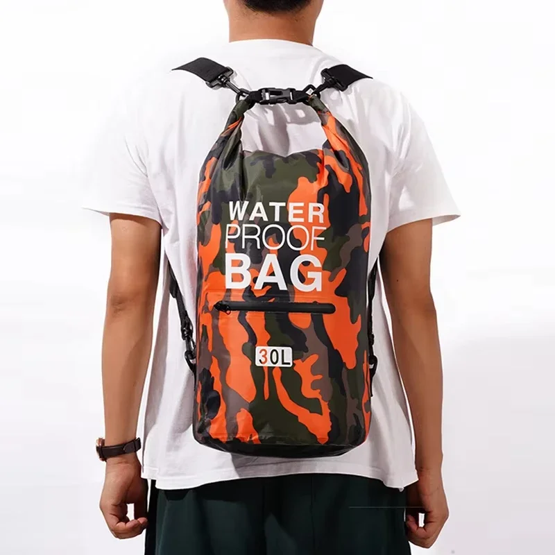 Swimming PVC Pack Dry Bag Backpack for Women Men 10L 15L 20L 30L Waterproof Shoulder Kayak Drifting Rafting Surfing Boating Bag view 4