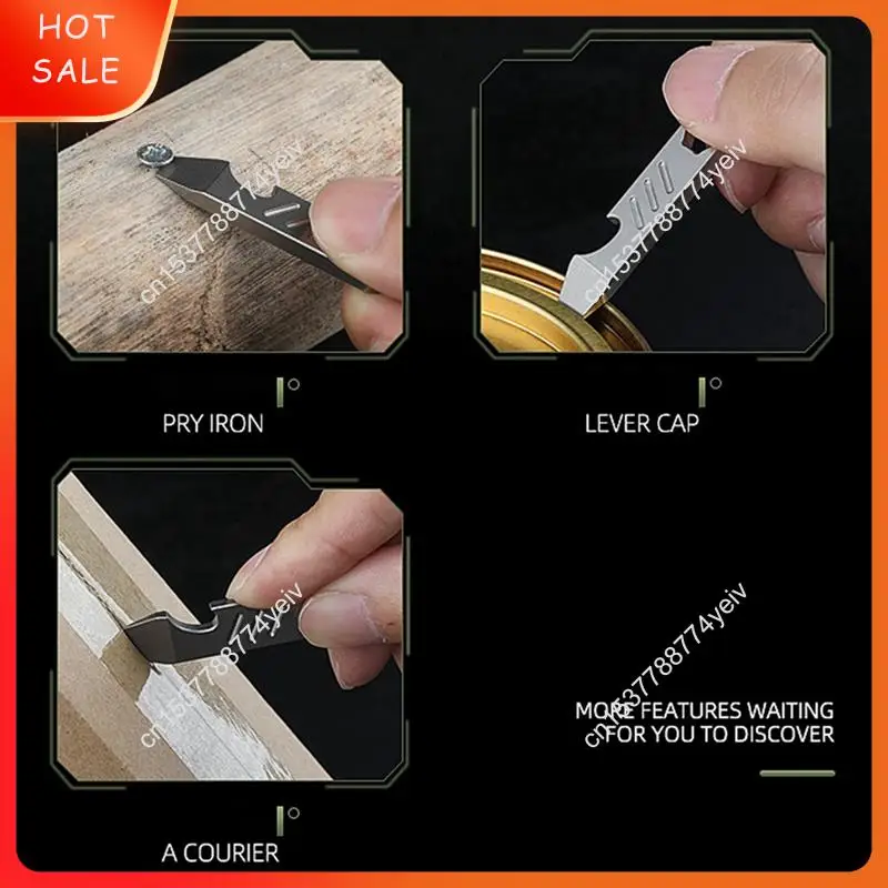 Mini palanca multifuncional, abridor de botellas, llave Hexagonal, herramienta multifuncional portátil para exteriores, equipo de Camping A62X