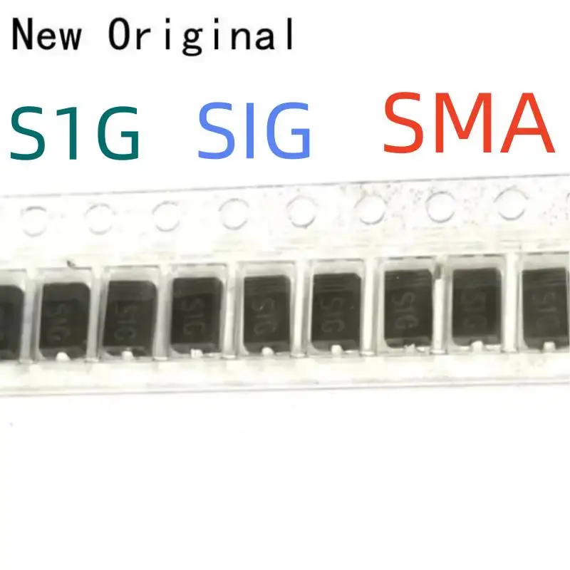 New and Original S1G Sig 400V 1A Surface Mount Rectifier Diodes Do-214Ac