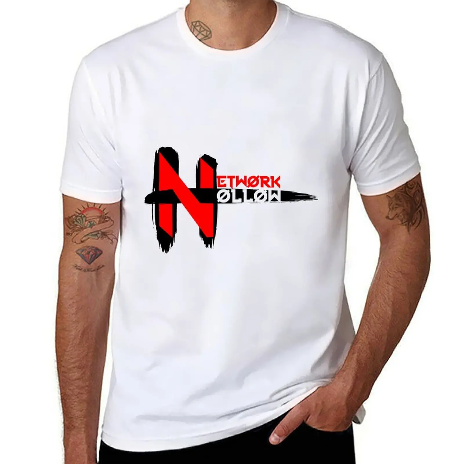 

Network Hollow T-Shirt man t shirt graphic t shirts for man pack white T-Shirt