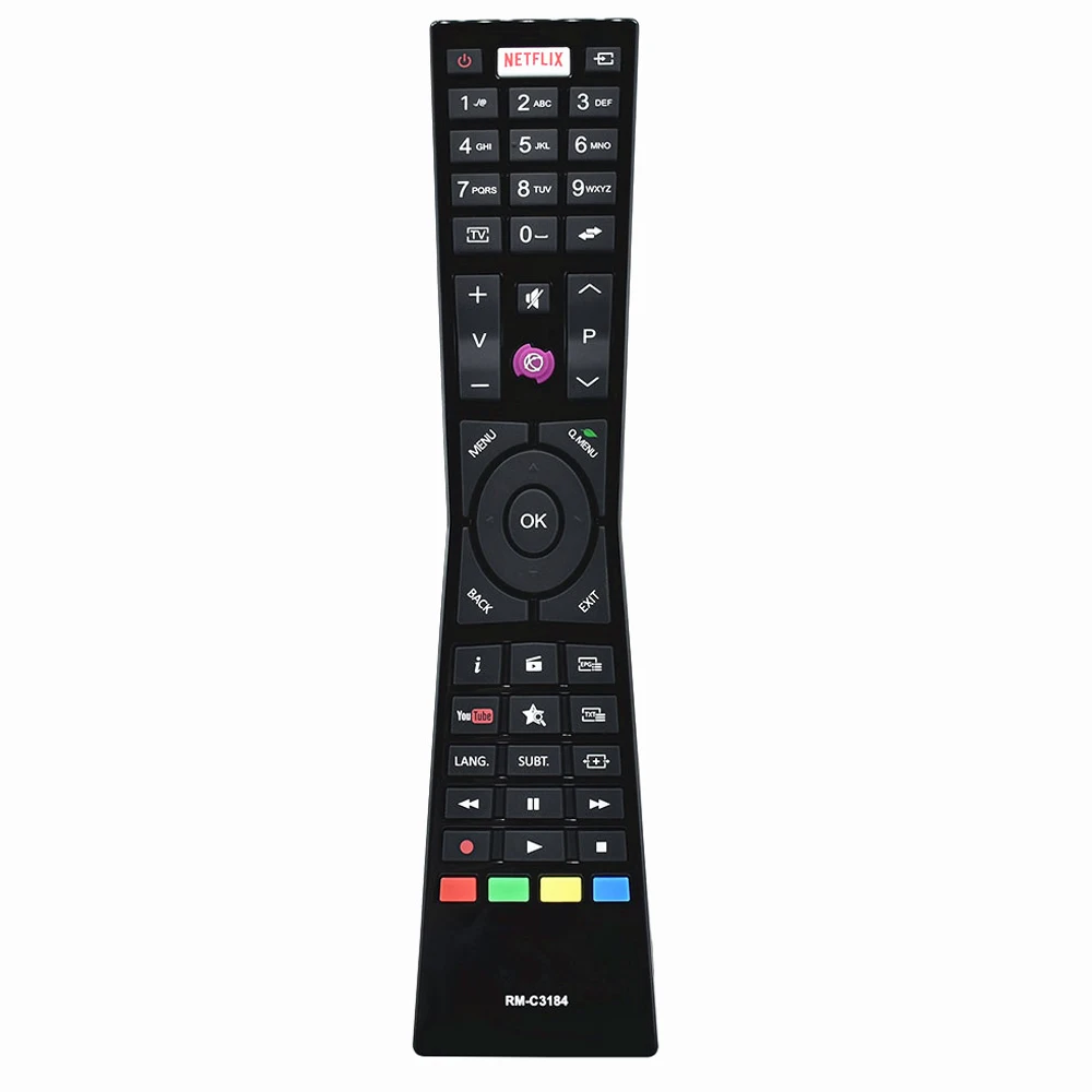 New original Remote Control RM-C3184 for JVC smart TV Fit for LT-55VU72A LT-55VU63k LT-32VH52K LT-39VF52J LT-43VF52J LT-55V93JU