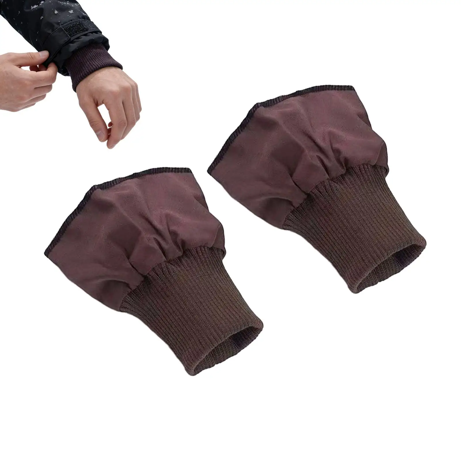 Image of Strickbündchen für Jacken, 1 Paar Rippenbündchen, Ersatz-Rippstrick-Ärmelverlängerungen für Daunenjacken, Pullover, Hemden, Windbreaker, Mäntel
