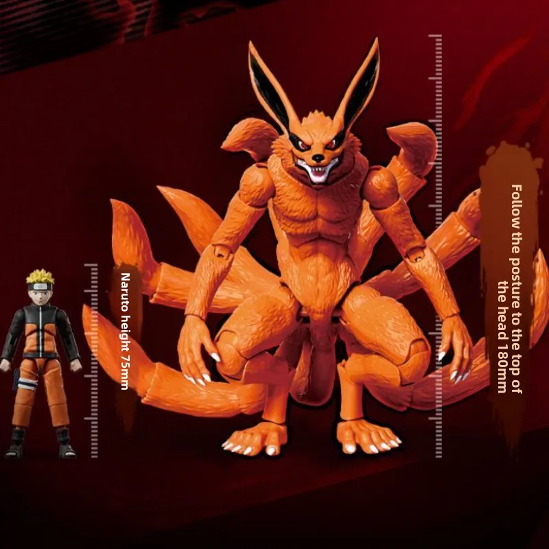 Blokees nouveau Anime Naruto figurines jouets Naruto Uzumaki neuf queues légende édition Naruto bête Kurama assemblage modèle cadeau