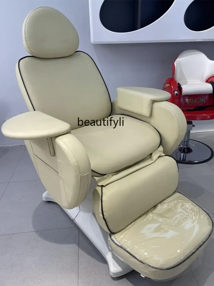 Hair salon special head treatment electric beauty salon chair multi-function, reclining physiotherapy health chair