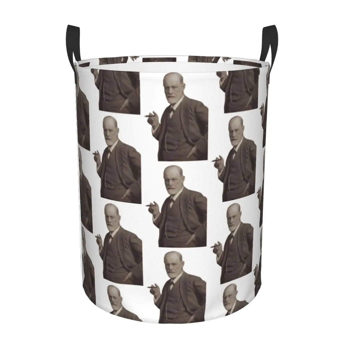 Freud With Cigar Blush Pink Dirty Laundry Baskets Foldable Large Waterproof Clothes Toys Basket For Home Kids