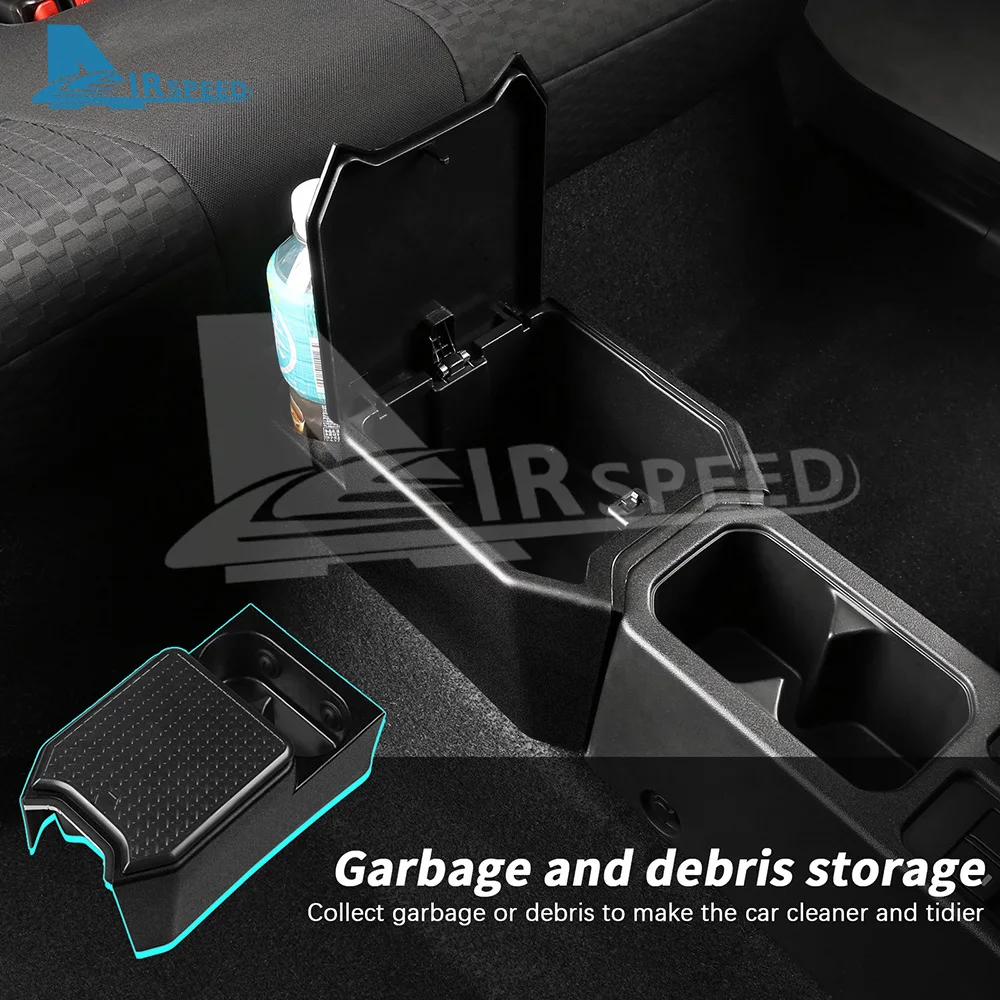 

Rear Seat Storage Box For Suzuki Jimny Nomade 2023 2024 2025 5 Door Version Organizer Center Console Bins Back Seat Trash Can