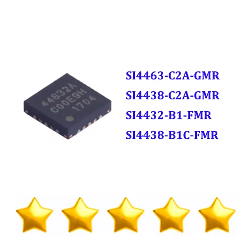 1PCS 10PCS SI4463-C2A-GMR SI4438-C2A-GMR SI4432-B1-FMR SI4438-B1C-FMR new wireless transceiver chip QFN-20-EP