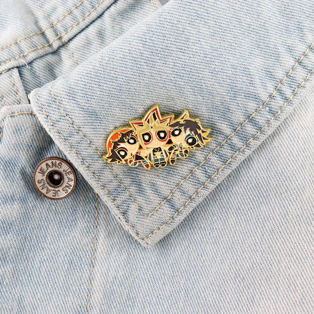 Cute Girl Cosplay Yu-Gi-Oh! Badge Game Anime Mashup Enamel Pin Cute Jewelry Accessories