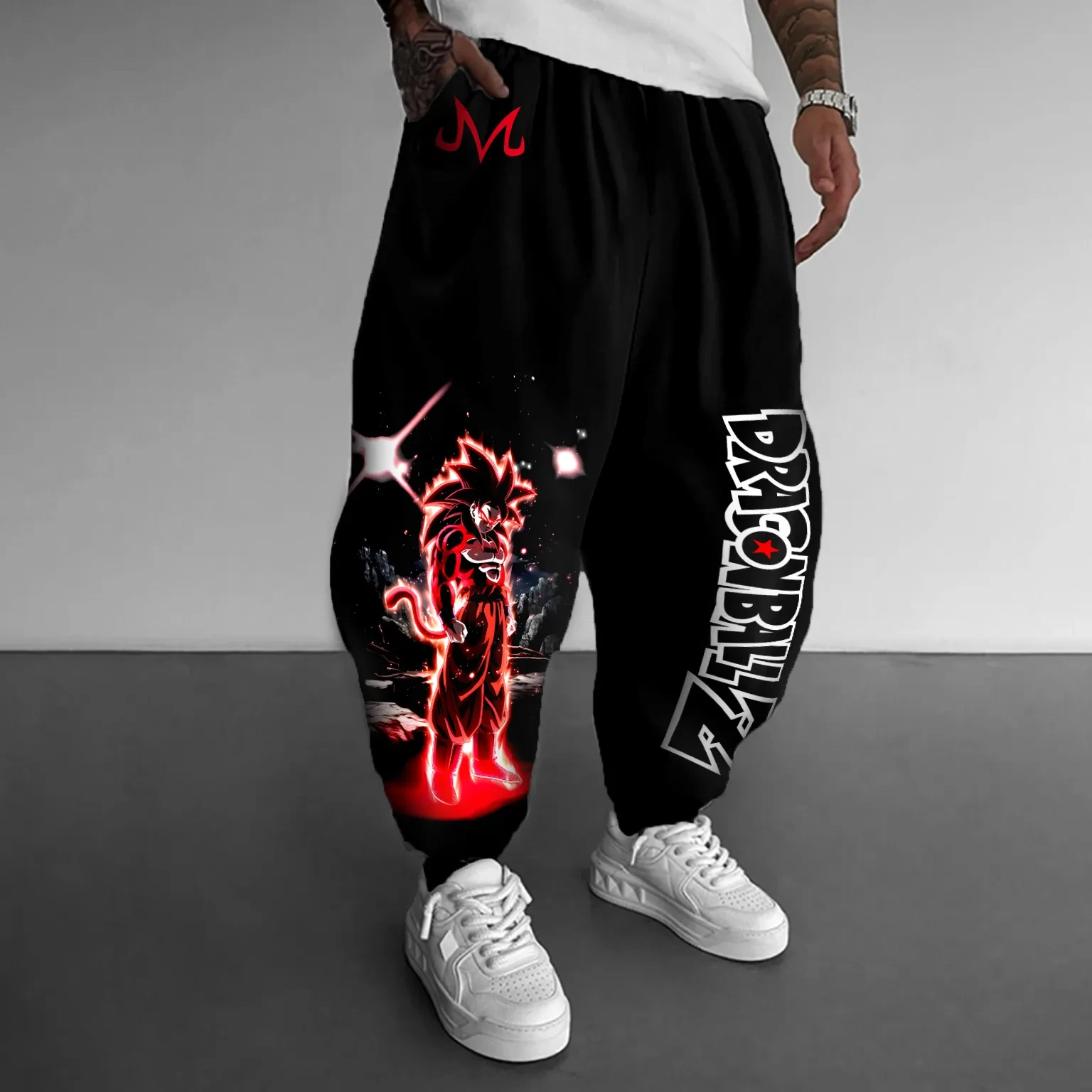 Dragon Ball GOKU animatie randprintbroek nieuwe Amerikaanse sportmode herfst katoenen legging voor heren en dames
