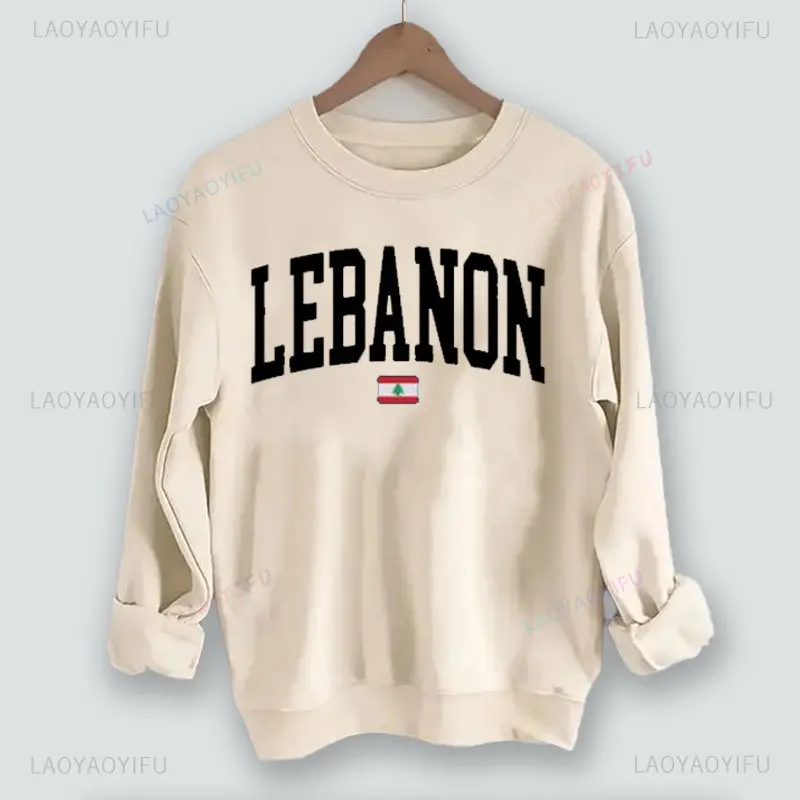 Flaga Libanu Bluza z kapturem Mężczyzna Kobiety Komfortowe swetry Mapa Beirut Crewneck Lebanese Hoody Harajuku Fashion Streetwear