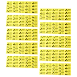 200 Pcs Self Adhesive Static Warning Sticker Anti Static Label Decals For Bag Esd Sensitive Device Electronic Components