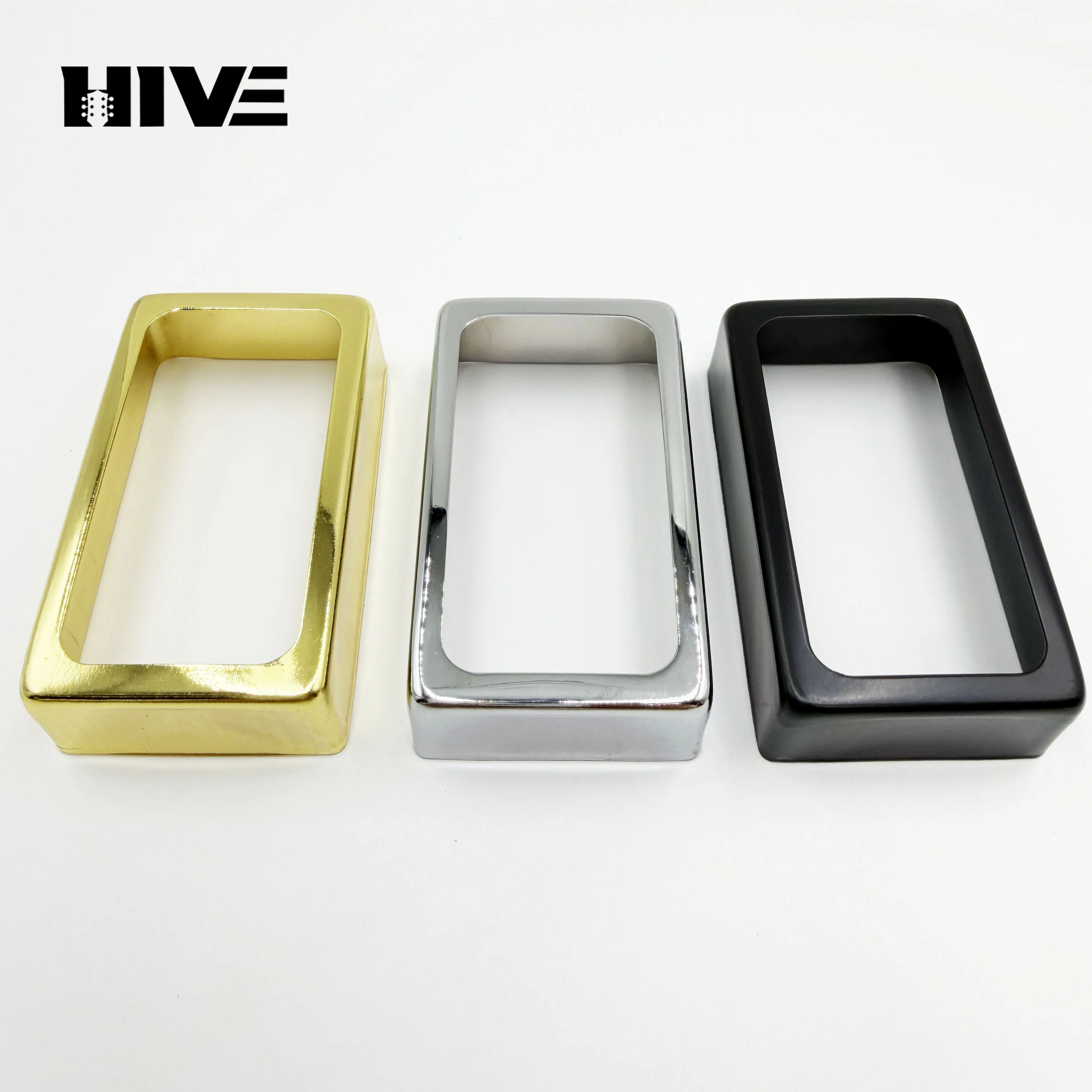 70*39MM Open Style Guitar Pickup Cover Brass Chrome Humbucker Guitar Pickup Cover for LP Electric Guitar Replacement Part
