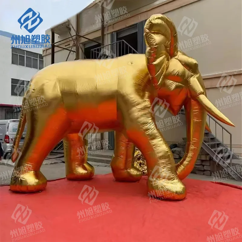 

giant inflatable gold color elephant for animal exhibition advertising