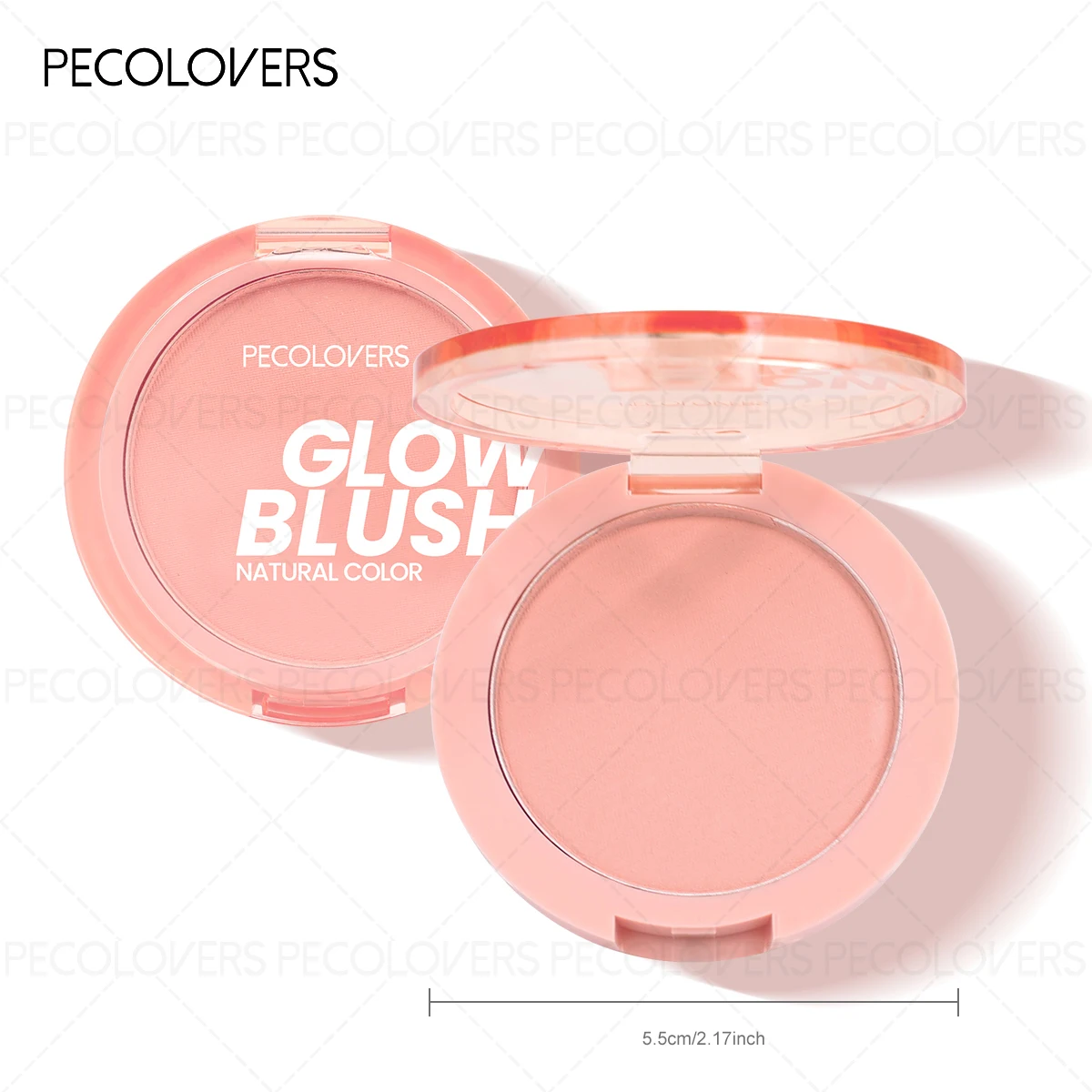 1PC Vibrant Blush Palette, Low Saturation Tones, Matte Makeup, Brighten, Color Rendering, Suitable for Christmas/Festival/Party