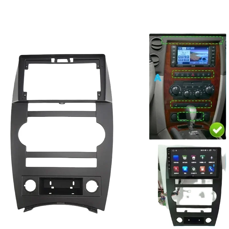 

9-дюймовый комплект Jeep Commander 2007-2008 Android Radio Dash Kit — адаптер лицевой панели и отделки