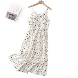 Vestido de cinta de espaguete feminino, elástico na cintura, Floral, One Piece, Grandes dimensões, Roupas curvas, Verão, Tamanhos grandes, K6-2322, 2023