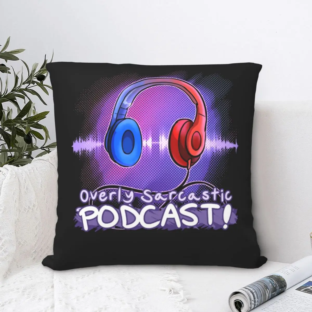 

Ospodcast Logo Classic T Shirt Square Pillowcase Polyester Pillow Cover Velvet Cushion Zip Decorative Comfort Throw Pillow home