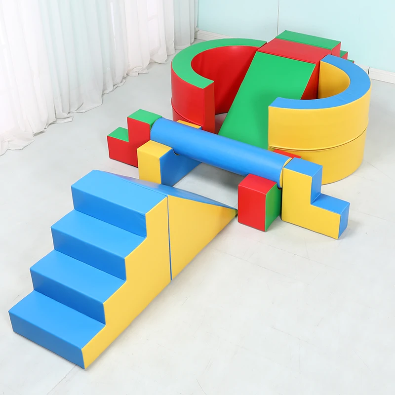 Early Education Center Indoor Children's Sensory Integration Training Equipment Software S Balance Single-plank Bridge Combinati