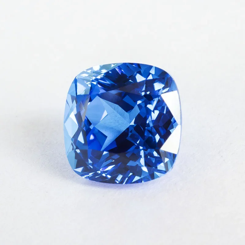 Hochwertiger, im Labor gezüchteter Kobaltspinell in Kissenform, blaue Farbe, Edelstein für DIY-Schmuckherstellung, wählbares Zertifikat. – Detail 5