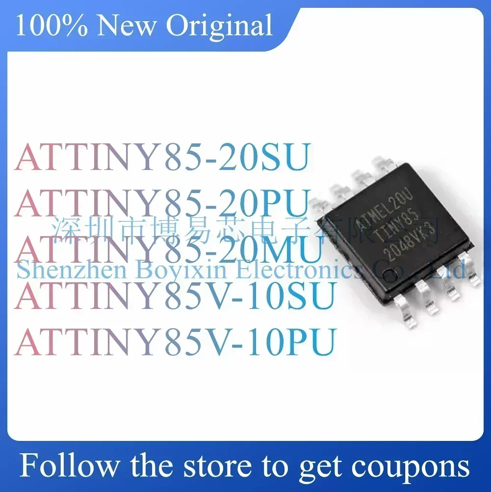 

ATTINY85-20SU ATTINY85-20PU ATTINY85-20MU ATTINY85V-10SU ATTINY85V-10PU Standard version