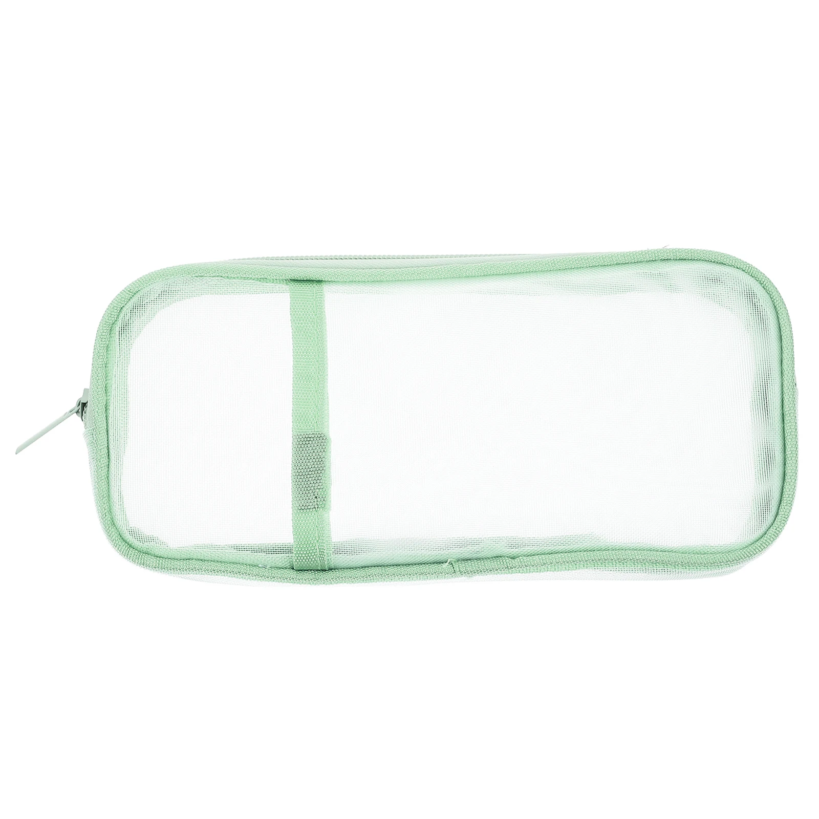 

Mesh Pencil Case Transparent Stationery Box Cosmetics Storage Bag Green Large Capacity School Office Supplies ganizer Pouch