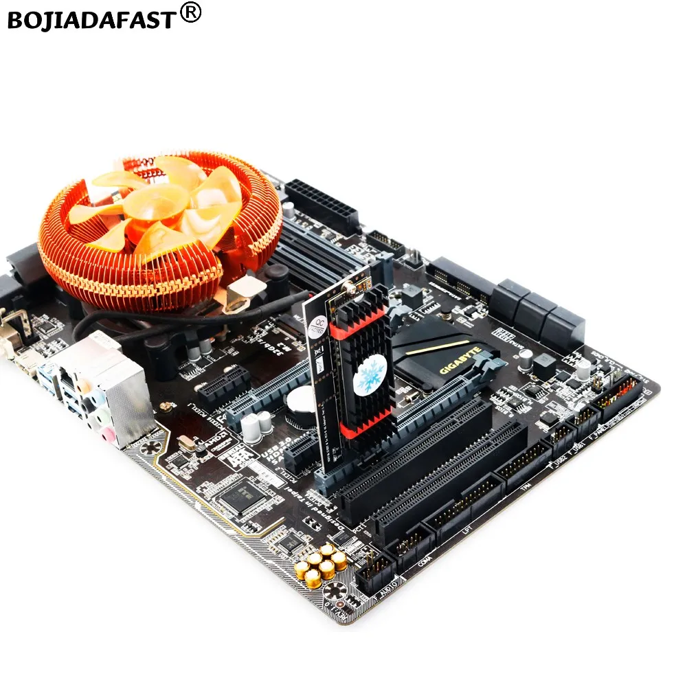 PCIe 3.0 X4 PCI-E 4.0 4X to M.2 Key-M SSD Adapter Expansion Card Heatsink 2230 2242 2260 2280 Nvme SSD Vertical Installation
