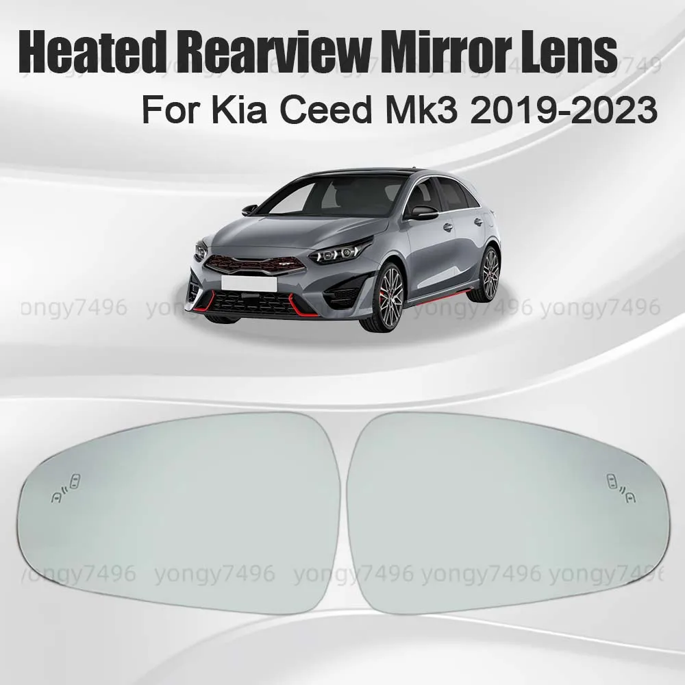 

Car Wide Angle Replace Heated Rearview Mirror Lens For Kia Ceed Mk3 2019 2020 2021 2022 2023 Cars Accessories Decoration