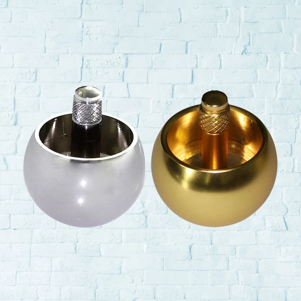 2Pcs Mushroom Head Metal Gyros Automatic Over Rotating Metal Portable Educational Gifts Automatic Over Gyros