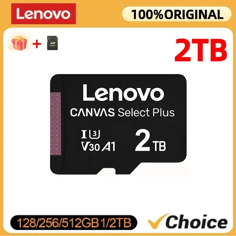 Lenovo Ultra Memory Card 2TB Fast Speed UHS-1 Memory Cards Micro Tf SD Card Shockproof Waterproof Super Compatibility Tf Card