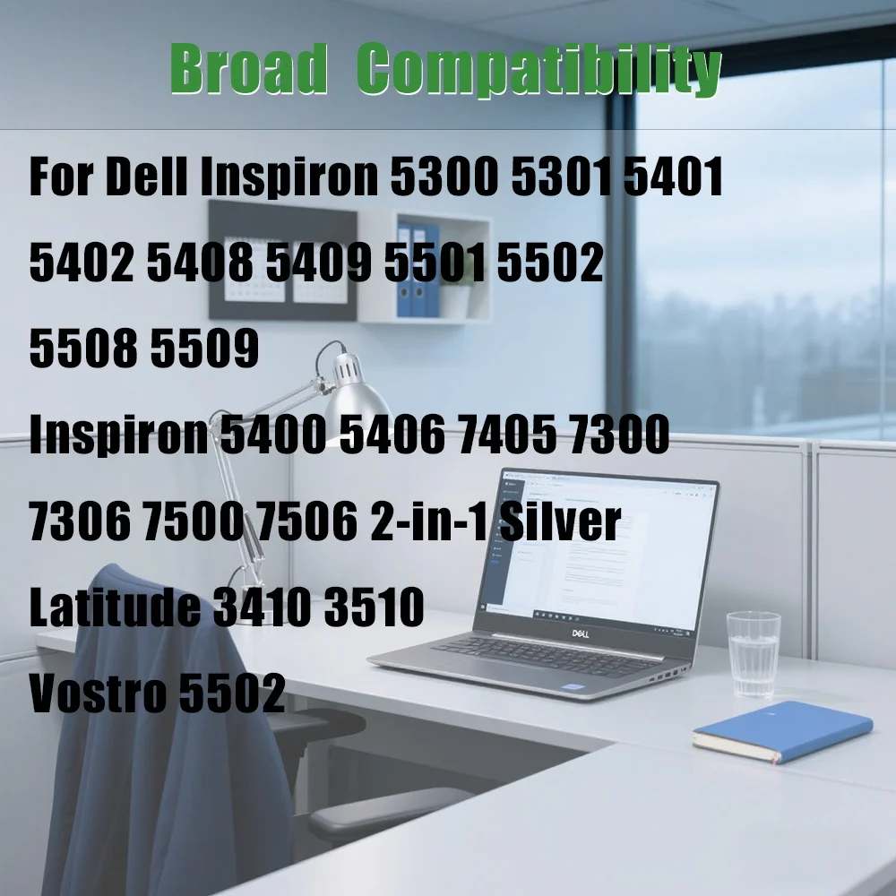 بطارية SKOWER JK6Y6 H5CKD لأجهزة Dell Inspiron 5408 5409 5501 5502 5508 5509 Vostro 5300 5301 5401 5402 Latitude 3410 3510 P129G