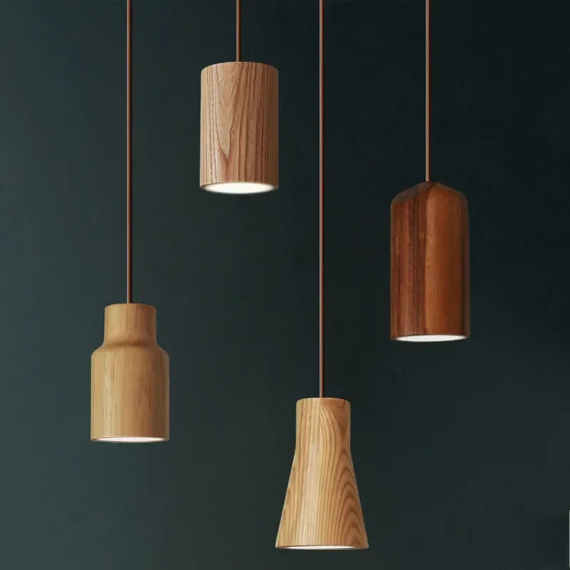 Nordic Pendant  Matchstick Pendant Lamp Wooden Light Creative Pendant Lamp Bar Saloon Restaurant Home Modern Solid Wood Lamp