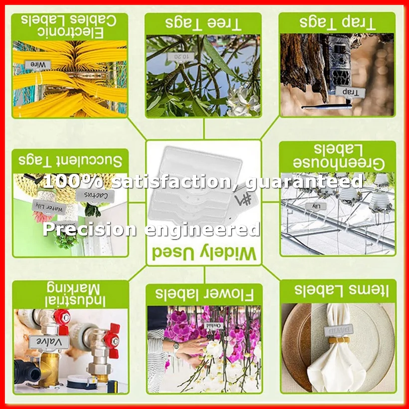 50PCS Aluminum Plant Labels Tree Double-Sided Tags with Metal Wires for Plant Markers, Tree Tags, Outdoor Identification-A79M