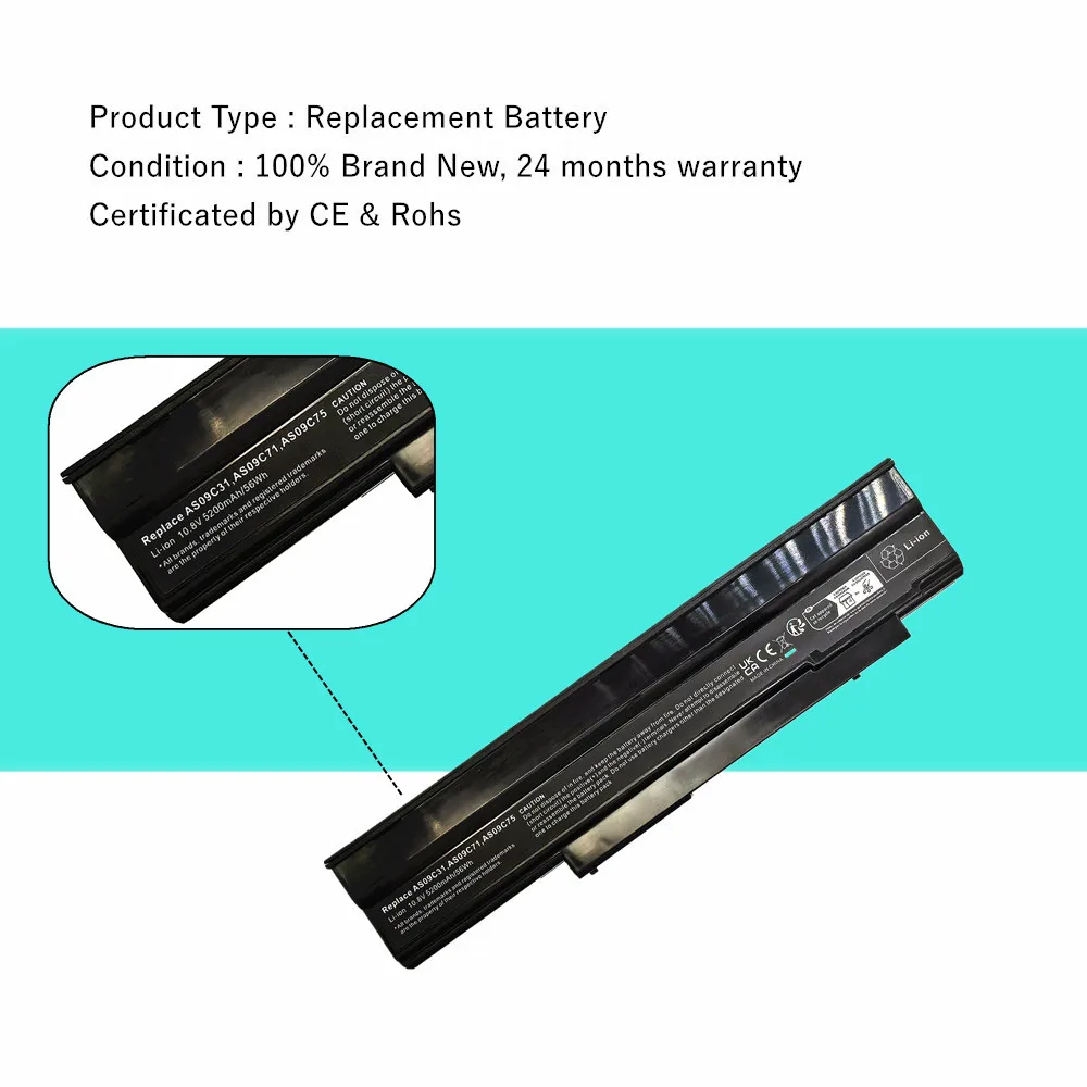 AS09C71 Laptop battery For ACER Extensa 5635G 5635ZG ZR6 5235 5635 5635Z For Gateway NV4001 NV4400 NV48 AS09C31 AS09C75