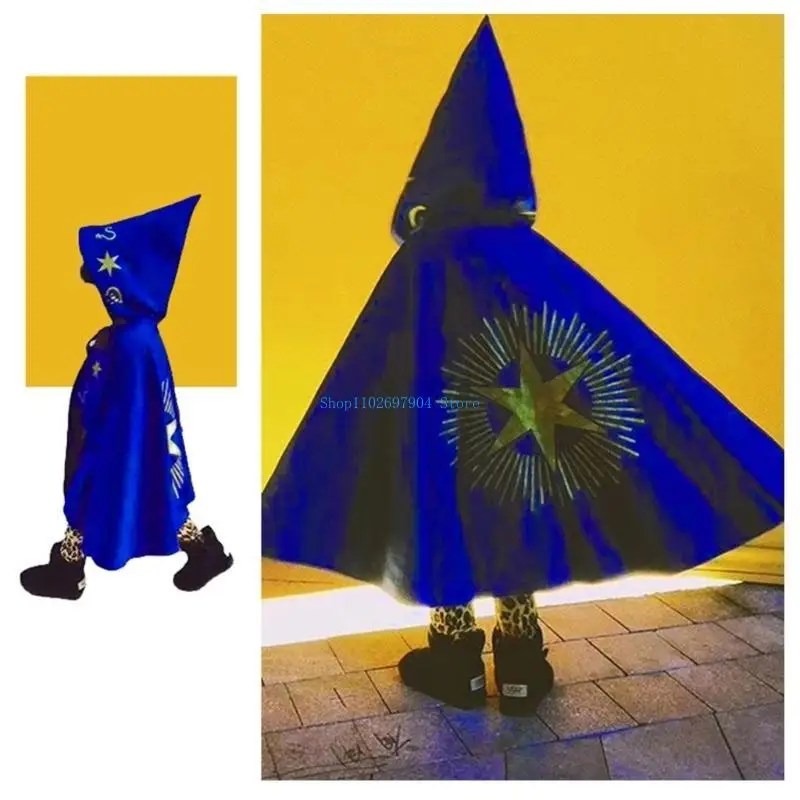 N7YF Kinder Kapuzenumhang Halloween Hexenumhang für Jungen Mädchen Halloween Hexenkostüme