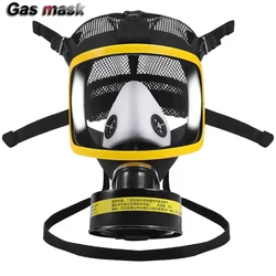 High Quality Full Face Gas Mask Respirator Toxic Gas Filtering For Painting Pesticide Spraying Work Safety chemistry respirator