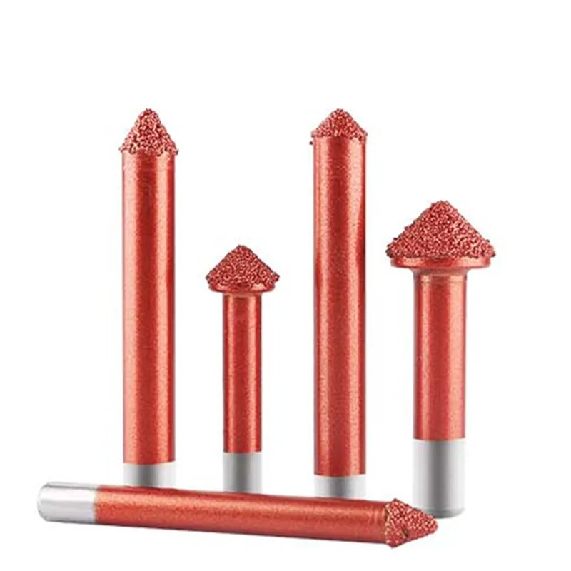 

10PCS Diamond Brazed Engraving Cutter Mushroom Shaped Milling Tool drill bits for Stone Grinding Profile Router Bits Granite